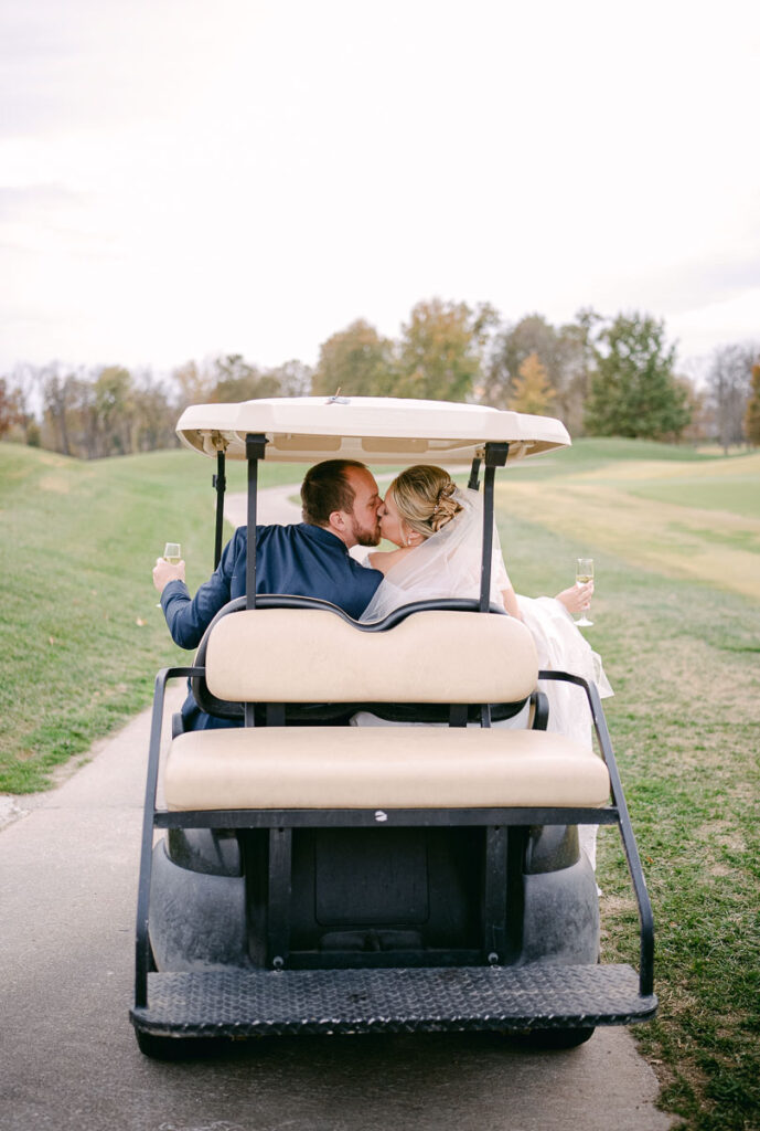 St. Louis Wedding Photographer Old Hickory Golf Club Golf Cart